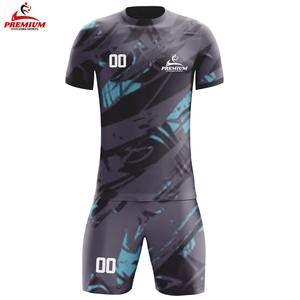 Camiseta de Fútbol OEM de Secado Rápido, Uniformes de Fútbol para Clubes Adultos, Uniformes Deportivos Personalizados con Impresión Digital para Hombre, Uniformes de Fútbol 100% Poliéster - Product Image 4