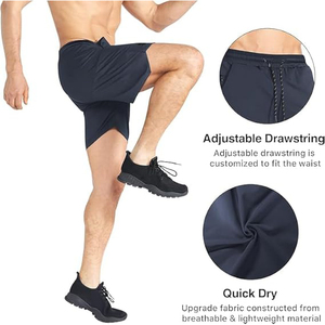 Shorts de sport en tissu doux et respirant, coupe ample, panneaux latéraux ventilés, entrejambe à soufflets pour une liberté de mouvement. - Product Image 4