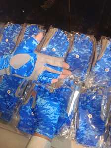 ถุงมือตกปลาลายพรางสีน้ำเงิน ครึ่งนิ้ว สีเทา ป้องกันฝ่ามือ สำหรับสวมใส่กลางแจ้ง - Product Image 4