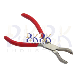 Pince à anneaux à mâchoires en cuir 150 mm, poignées en PVC, pour sertissage d'anneaux de sécurité, outil de serrage pour la pêche et la bijouterie, en acier inoxydable - Product Image 4