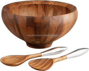 Plato de estilo Vintage para servir, hecho a mano con acabado Natural cuenco, de madera duradera, de alta venta, plato de cocina, comedor, accesorio de madera para servir - Product Image 4