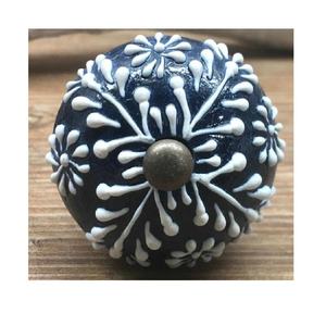 High Quality Modern Design Ceramic Knob in White <b>Black</b> Embossed Dresser Drawer <b>Wardrobe</b> Knobs for Kitchen Cabinet Door <b>Handle</b> - Product Image 3