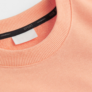 Sweat-shirt à col rond en molleton français de qualité supérieure 2022, vente en gros d'usine, sweat-shirt uni rose pour homme, 100% coton - Product Image 6