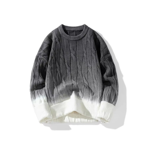 เสื้อสเวตเตอร์ไหมพรมฤดูหนาวสำหรับผู้ชาย DYNEGO APPARELS แบบสั่งทำพิเศษ ระบายอากาศได้ดี อุ่นสบาย ถักทอจากโพลีเอสเตอร์ 100% หนา ลายไขว้ - Product Image 5