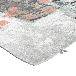 Alfombra Geométrica de Lana Anudada a Mano, de Pelo Corto, Estilo Contemporáneo Minimalista, para Sala de Estar de Lujo - Product Image 2