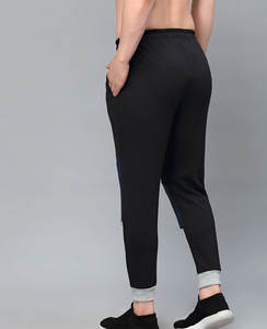 OEM hombres apilados Joggers con bolsillo Streetwear hombres pantalones de chándal Flare Cargo apilados joggers pantalones de chándal hombre pantalón - Product Image 6