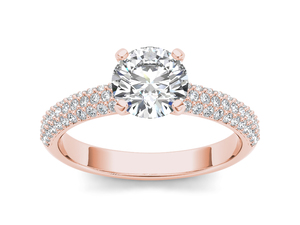 Anillo Solitario Clásico de Diamante Cultivado en Laboratorio de 1 Quilate, Oro Sólido de 14K, Corte Brillante Redondo VS VVS EF, para Uso Diario, Boda, Estilo Moderno - Product Image 5
