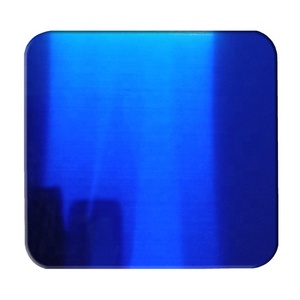 สีฟ้าสวยเคลือบบนแผ่นสแตนเลสสำหรับตกแต่งพื้นที่ภายในและภายนอก - Product Image 1
