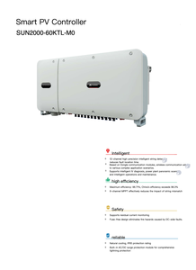 Sistema Solar Conectado a la Red SUN2000-<span class=keywords><strong>60KTL</strong></span>-M0 para Inversor Solar de 30kw 50kw 100kw 110KW - Product Image 1