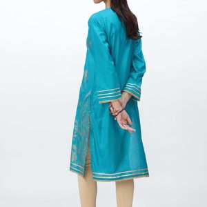 1PC Screen Printed Cambric Shirt For <b>Women</b> - Product Image 1