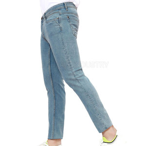 Pantalon en jean en coton coupe classique avec tissu lisse, finition durable, confortable et fonctionnel, design pour tous les jours - Product Image 2