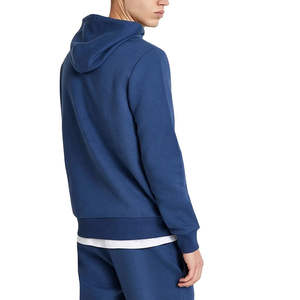 Conjunto deportivo informal para hombre, de alta calidad, color azul oscuro, con capucha y bolsillo canguro, corte ajustado, OEM. - Product Image 3