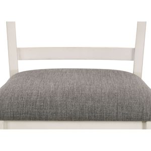 Sgabelli da Bar/Seggioloni da Pranzo Imbottiti Transizionali Altezza Bancone, 2 Pezzi, Finitura Grigio Gesso, Mobili in Legno - Product Image 4