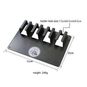 Soporte Profesional para Recortadora y Máquina de Cortar Cabello IKZARSA - Organizador de Metal Resistente para Salón, Soporte para Tijeras y Herramientas de Peluquería - Product Image 1