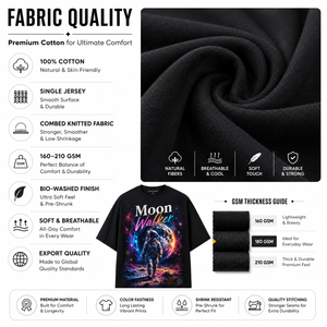 เสื้อยืดแขนยาวพิมพ์ลายนักบินอวกาศมูนวอล์คเกอร์สำหรับผู้ชาย สีตามสั่ง คอกลม ทรงปกติ สวมใส่สบาย ผ้าฝ้ายเจอร์ซีย์เทอร์รี่ 100% ระบายอากาศได้ดี - Product Image 3
