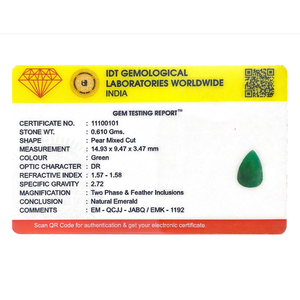 Certified Lab-Created Red Emerald 3.05 Carat Loose Gemstone Calibrated 3mm Paraiba Effect - Product Image 4