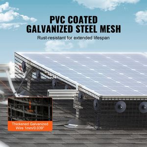 Kit di Protezione per Pannelli Solari da 6 Pollici X 100 Piedi, 60 Pezzi di Fissaggi in Lega di Alluminio Resistenti alla Ruggine - Product Image 2