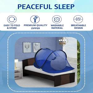 Big <b>Single</b> Person Folding Self-Supporting Heavy Duty Polyester Heavy Quality Mosquito Net (<b>Single</b> <b>Bed</b> Size Base Cloth All-Season - Product Image 4