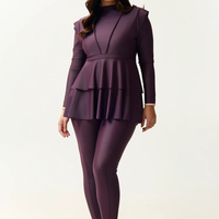 Burkinis musulmans deux pièces personnalisés imperméables, maillot de bain islamique coupe classique, modeste, écologique, séchage rapide, pour femme