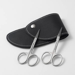 Ciseaux à ongles professionnels en acier inoxydable, noirs, droits, pour cuticules, haute précision, pour salons de beauté, vente en gros - Product Image 5