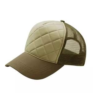 Gorras Trucker Deep Fit con Logotipo Personalizado, 5 Paneles, Bordado 3D, Insignia de Cuero, Franja Lateral, Gorras Deportivas, Gorras Trucker de Malla - Product Image 2