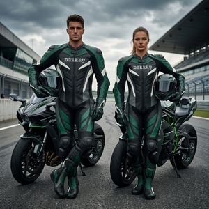 Traje de Cuero Personalizado para Motociclismo de Competición, Equipo de Protección para Pistas, Guantes, Botas y Calzado OEM al por Mayor - Product Image 5