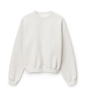 เสื้อสเวตเชิ้ตคอกลมโอเวอร์ไซส์ ทรงปกติ ใส่ได้ทั้งชายและหญิง สีพื้น ผ้าถัก คอตตอน สไตล์ฤดูใบไม้ร่วง - Product Image 4