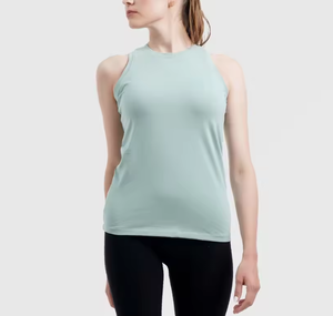 เสื้อกล้ามสีเขียวเซจสำหรับผู้หญิง แบบไม่มีแขน สกรีนโลโก้ได้ ระบายอากาศได้ดี ทรงเข้ารูป เสื้อกั๊กฤดูร้อน รับผลิตตามสั่ง ขายส่ง - Product Image 4