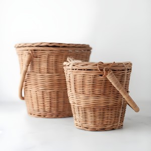 Wholesale <b>empty</b> <b>gift</b> flower <b>basket</b> handmade in Vietnam best price natural rattan storage <b>baskets</b> - Product Image 6