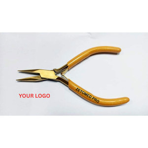 Alicates de Punta Fina/Micro, Acabado Dorado Premium, para Joyeros Profesionales, Herramienta para Fabricación de Joyas, Proveedor con Certificación CE ISO - Product Image 4