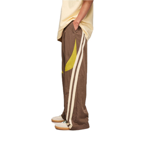 Pantalones de chándal de felpa para hombre, de corte recto, con diseño personalizado estampado y lavado, a la moda. - Product Image 6