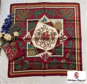 Tela de satén estampada para bufandas, diseño personalizado, fabricante OEM ODM con servicio de etiqueta privada para eventos de promoción de moda y regalos. - Product Image 3