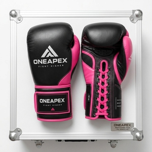 Gants de boxe roses et noirs, gants d'entraînement professionnels, gants de combat rembourrés, logo personnalisé OEM, vente en gros de gants de sport - Product Image 3