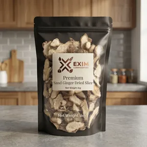Tranches de gingembre séché de qualité supérieure en gros, 1 kg, épice directement de l'exportateur indonésien, cultivée naturellement, 100% naturelle - Product Image 2