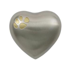Urne funéraire noire pour animaux de compagnie avec motif de patte, urne Odyssey en métal durable avec couvercle à motif de patte, urnes pour cendres d'animaux de compagnie très vendues 2026 - Product Image 3