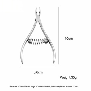Coupe-ongles en acier inoxydable à lame biseautée et pointe incurvée, outil professionnel pour ongles des doigts, style simple pour adulte - Product Image 4