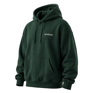 Sweat-shirt à capuche en molleton pour homme, couleur personnalisée, coupe classique, design décontracté avec poche, 100% coton, vêtement d'automne - Product Image 5