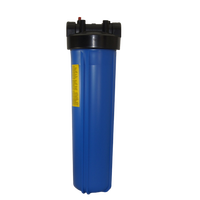 Système de filtration d'eau manuel à 3 étapes pour évier, boîtier en plastique bleu, certifié NSF, débit élevé, durée de vie du filtre de 12 mois, utilisation facile