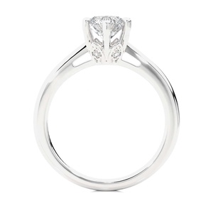 Or pur jaune diamant rond derniers bijoux de mode Style classique décontracté or anniversaire bague fabricant de bijoux personnalisés - Product Image 3