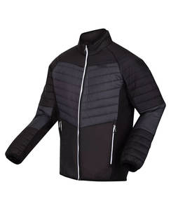 Parka rembourrée à logo d'extérieur imprimée de haute qualité Doudoune d'hiver en nylon à capuche détachable Bouffée Veste pour hommes personnalisée Manteau de peinture noire - Product Image 1