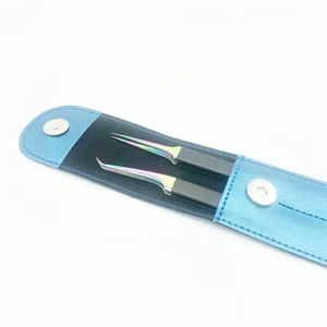 Pinzas para Pestañas de Acero Inoxidable de Precisión DANTRIC IMPLANTS, Punta Suave de 90 Grados, Agarre Perfecto para Extensiones de Pestañas de Volumen - Product Image 3