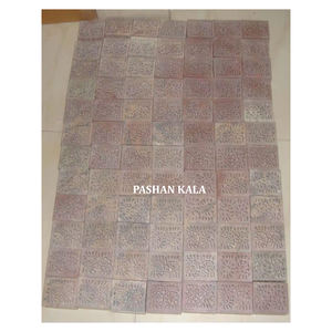 Magnifique boîte à bijoux en marbre naturel sculpté à la main, de forme rectangulaire et à motif floral, utilisée pour la décoration de la maison et les cadeaux - Product Image 4