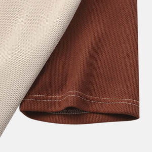 Camiseta de Hombre de Primera Calidad, Corte Ajustado, Tejido Grueso, 100% Algodón, Cuello Redondo, Diseño a Rayas, Camiseta de Manga Corta para Verano - Product Image 4