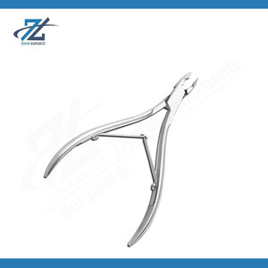 Professional Pink Stainless Steel Full Jaw Cuticle Nipper Extreme Sharp Waterproof Manicure <b>Nail</b> Care Trimmer <b>Tool</b> Made Pakistan - Product Image 2