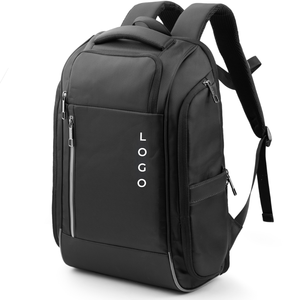 Trust Defender Black Oxford Laptop <b>Backpack</b> 48x32x16cm Water Resistant Minimalist Style Unisex Shoulder Straps Zipper Closure - Product Image 1