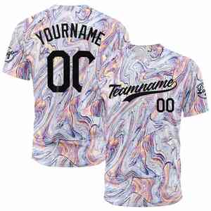 Maillot de baseball par sublimation, logo personnalisé imprimé, léger, respirant, séchage rapide, antibactérien - Product Image 5