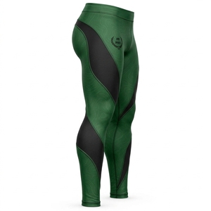 Leggings de sport pour hommes, personnalisés, compressifs, respirants, en tissu extensible, légers, anti-humidité, séchage rapide - Product Image 3