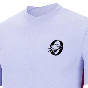 Men <b>Light</b> Purple Rib Soccer Jersey Short Sleeve Polyester Athletic Football Shirt Team Training Match Sports Wear Apparel - Product Image 3