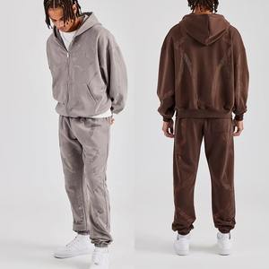 Sudadera con Capucha de Lujo con Pedrería, Sudadera Personalizada con Cristales Brillantes, Colección de Invierno de Ropa Urbana Oversize, Proveedor al por Mayor - Product Image 1