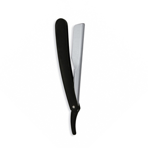 Navaja de Afeitar Recta Personalizada con Mango Negro y Hoja de Acero Inoxidable, Herramienta de Afeitado de Precisión para Hombres, Afeitado en Húmedo, Cuidado de la Barba - Product Image 2
